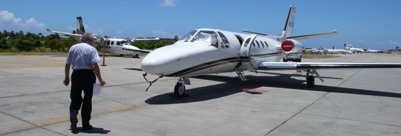 Private jet handling in Saint Lucia